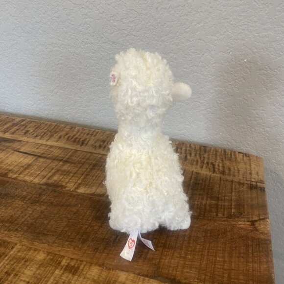 Ty Classic Lily the Cream Colored Llama 7” Plush Stuffed Animal 2018 Retired - Picture 5 of 8